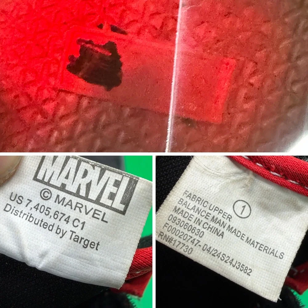Marvel Spider-Man Sneakers Kids 1 Black/Red Light Up High Top Super Hero Shoes